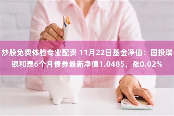 炒股免费体验专业配资 11月22日基金净值：国投瑞银和泰6个月债券最新净值1.0485，涨0.02%